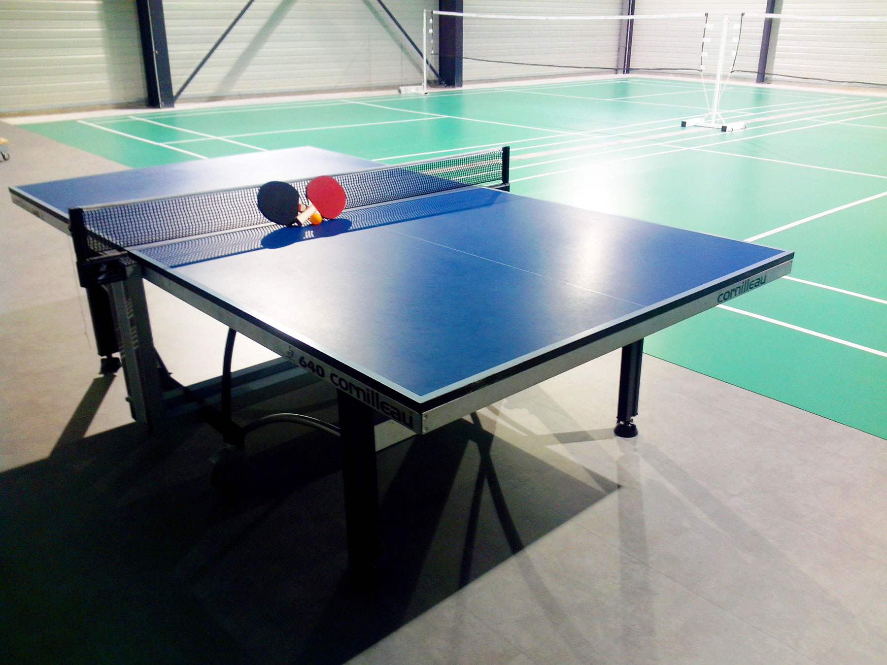 Les parties d'une raquette de tennis de table